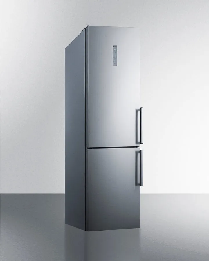 Summit 24" Wide Built-In Bottom Freezer Refrigerator With Icemaker - FFBF192SSBIIMLHD