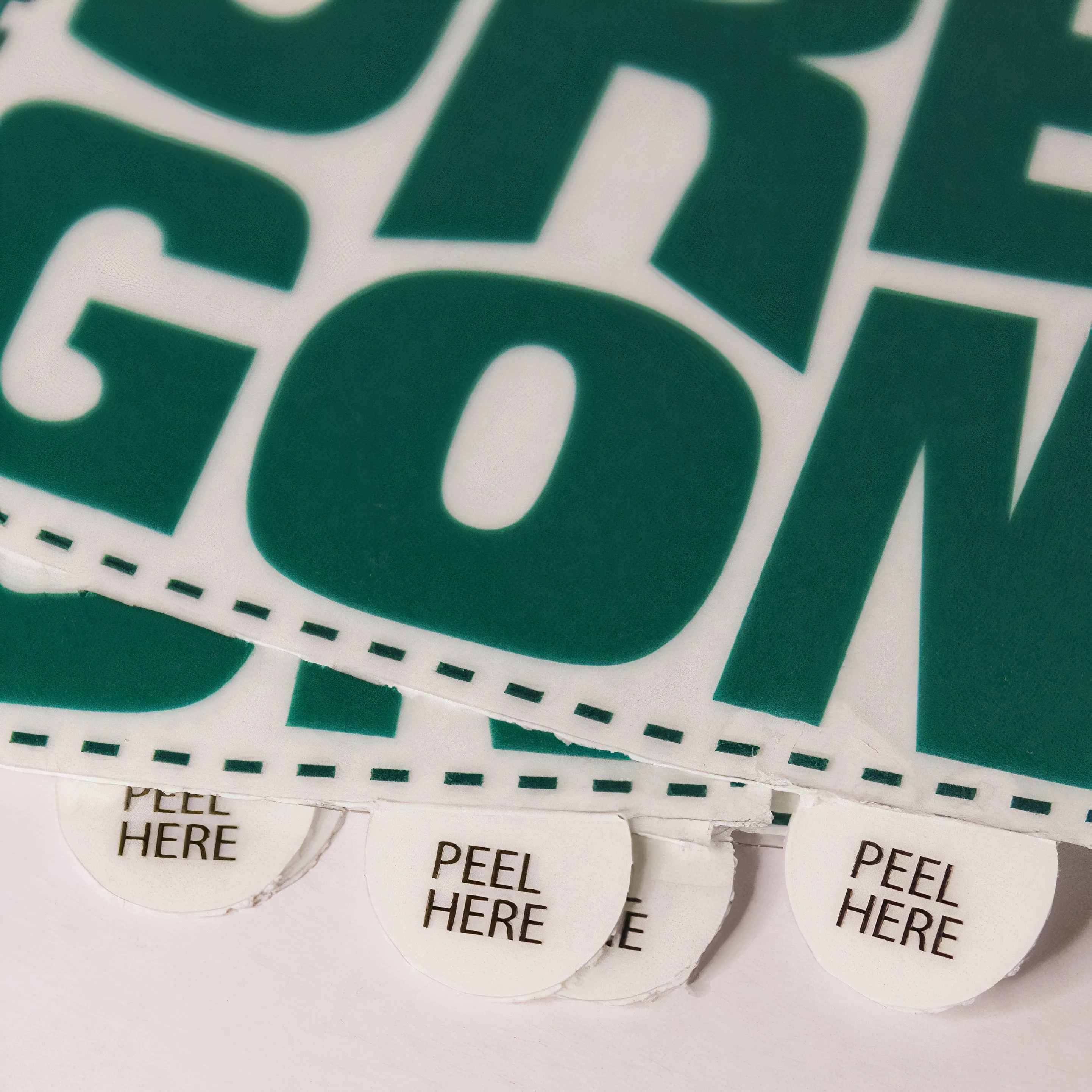 Transparent Stickers | Quick Peel Tab