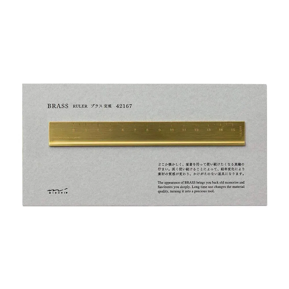 Traveler's Company Brass Ruler - 15cm
