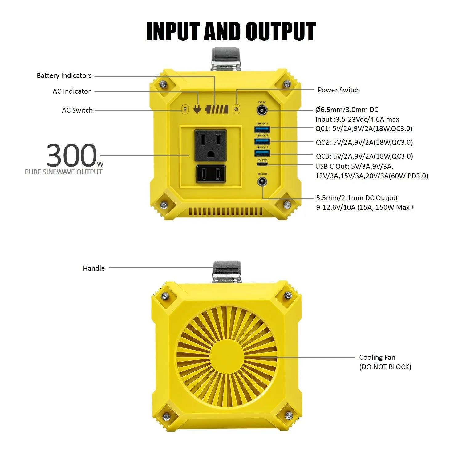 Utility 300W 333Wh Portable Power Station