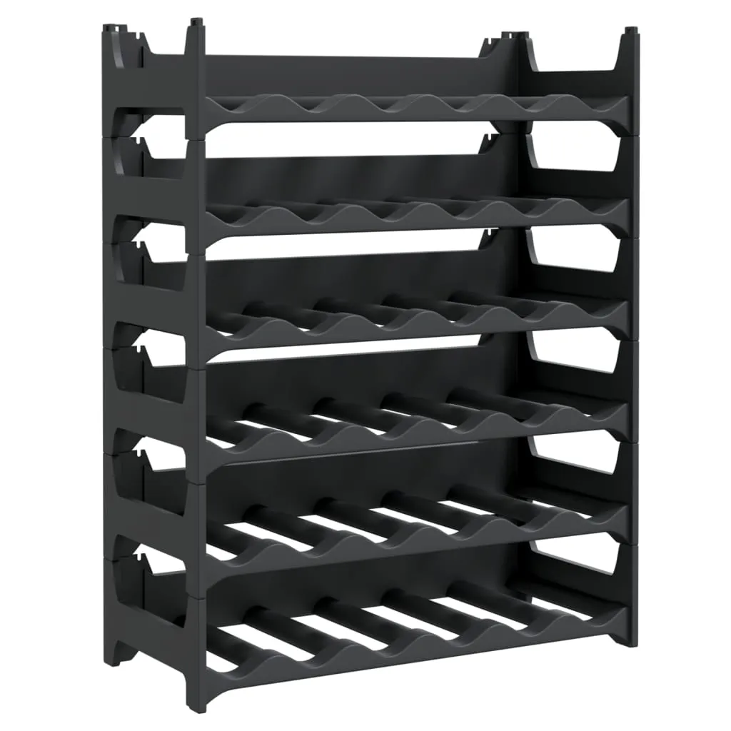 vidaXL Wine Rack for 36 Bottles PP Stackable