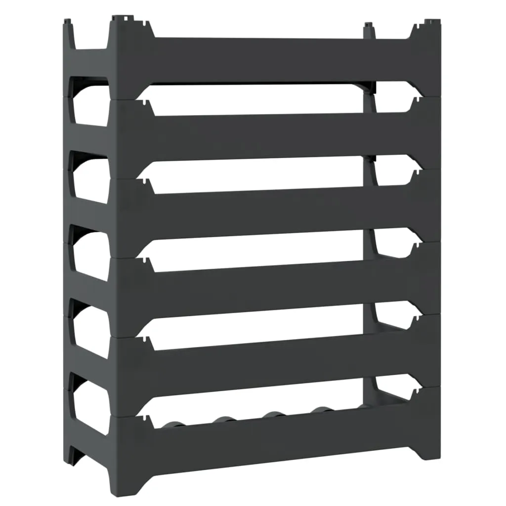 vidaXL Wine Rack for 36 Bottles PP Stackable