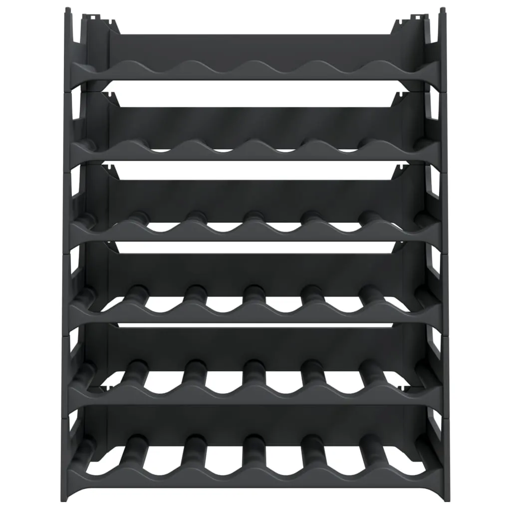 vidaXL Wine Rack for 36 Bottles PP Stackable