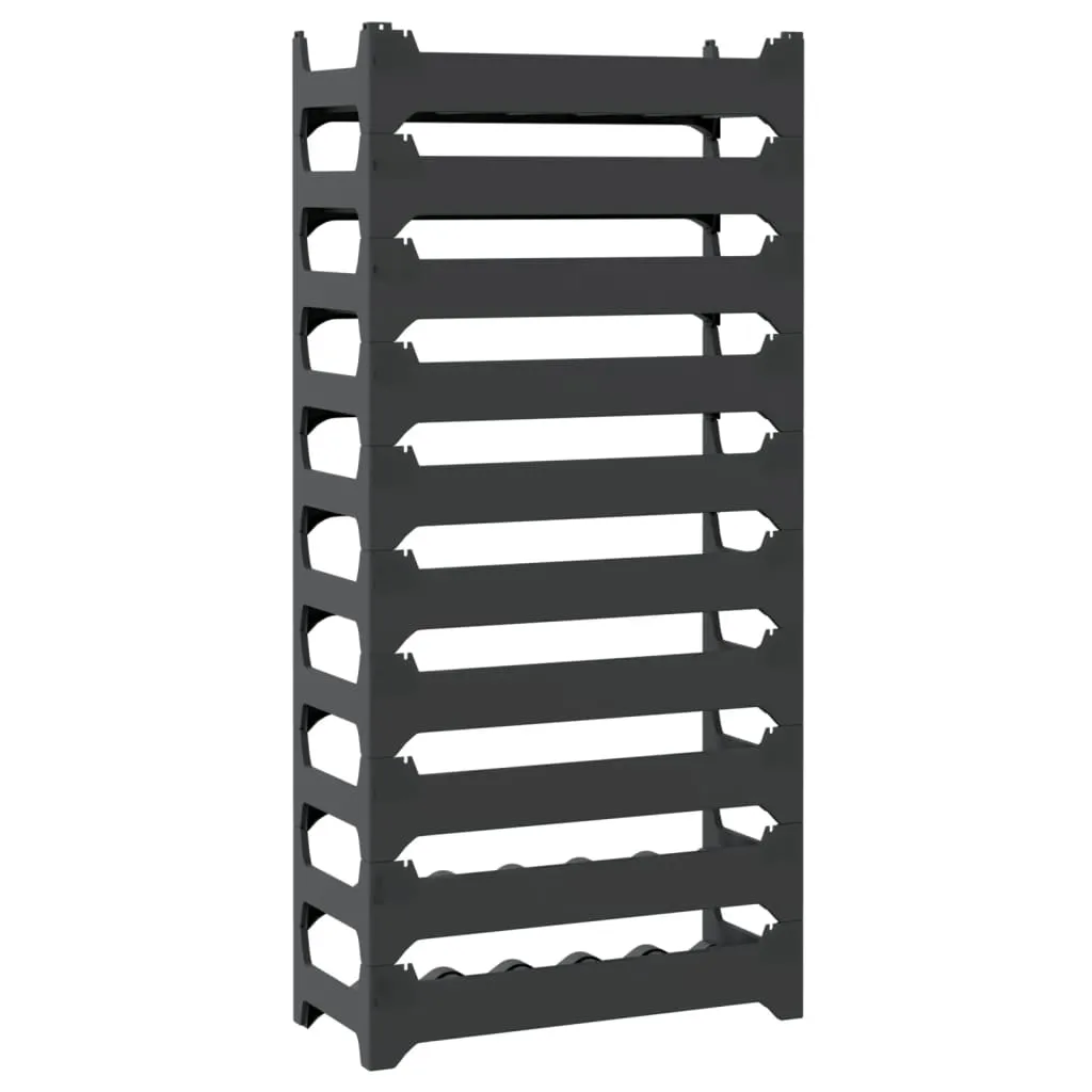 vidaXL Wine Rack for 60 Bottles PP Stackable