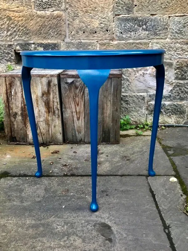 Vintage half moon table available for painting