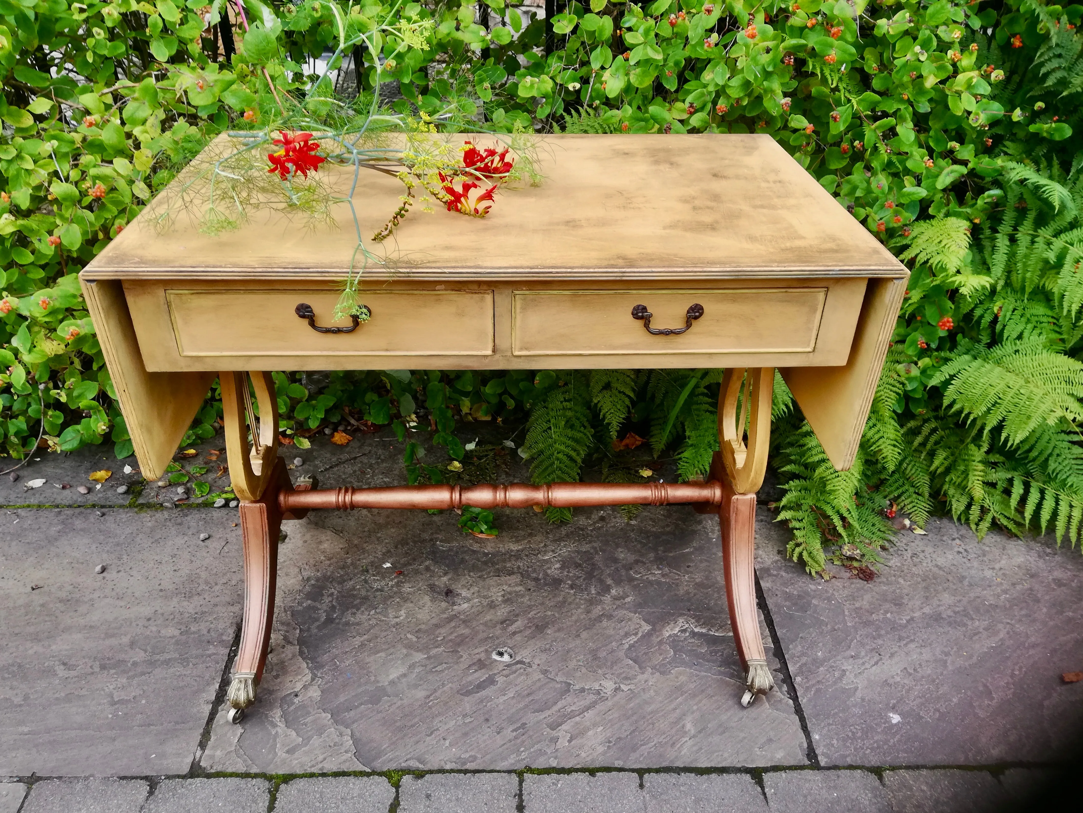 Vintage painted Writing Desk