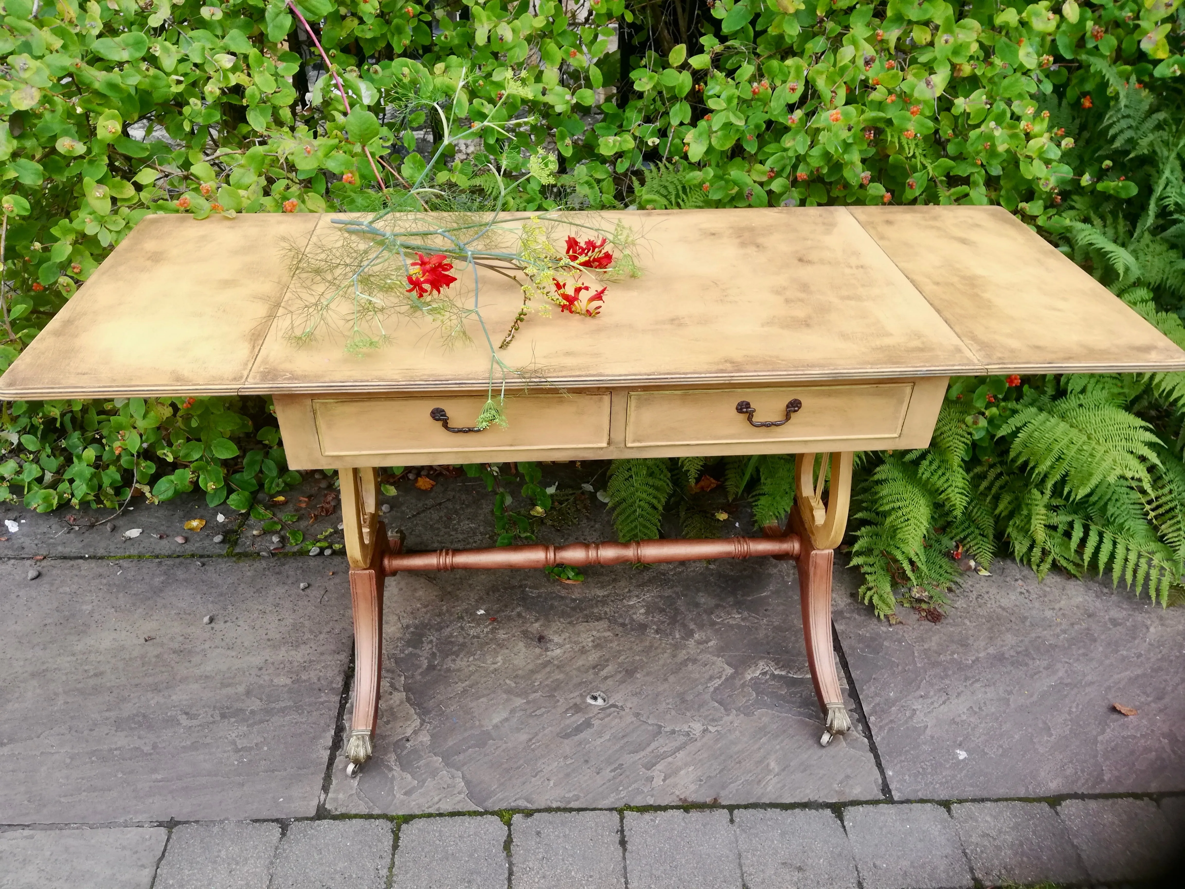 Vintage painted Writing Desk