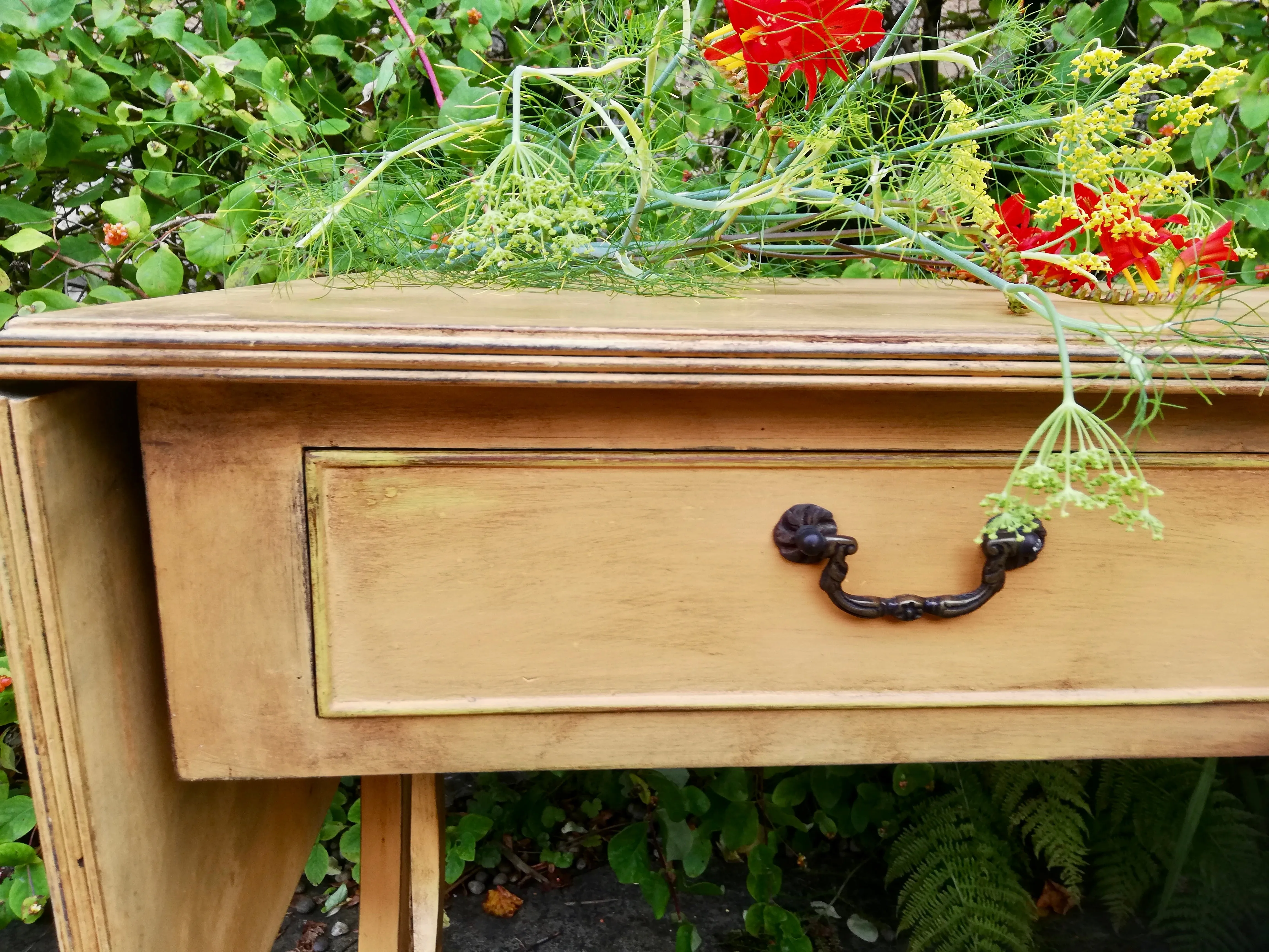 Vintage painted Writing Desk