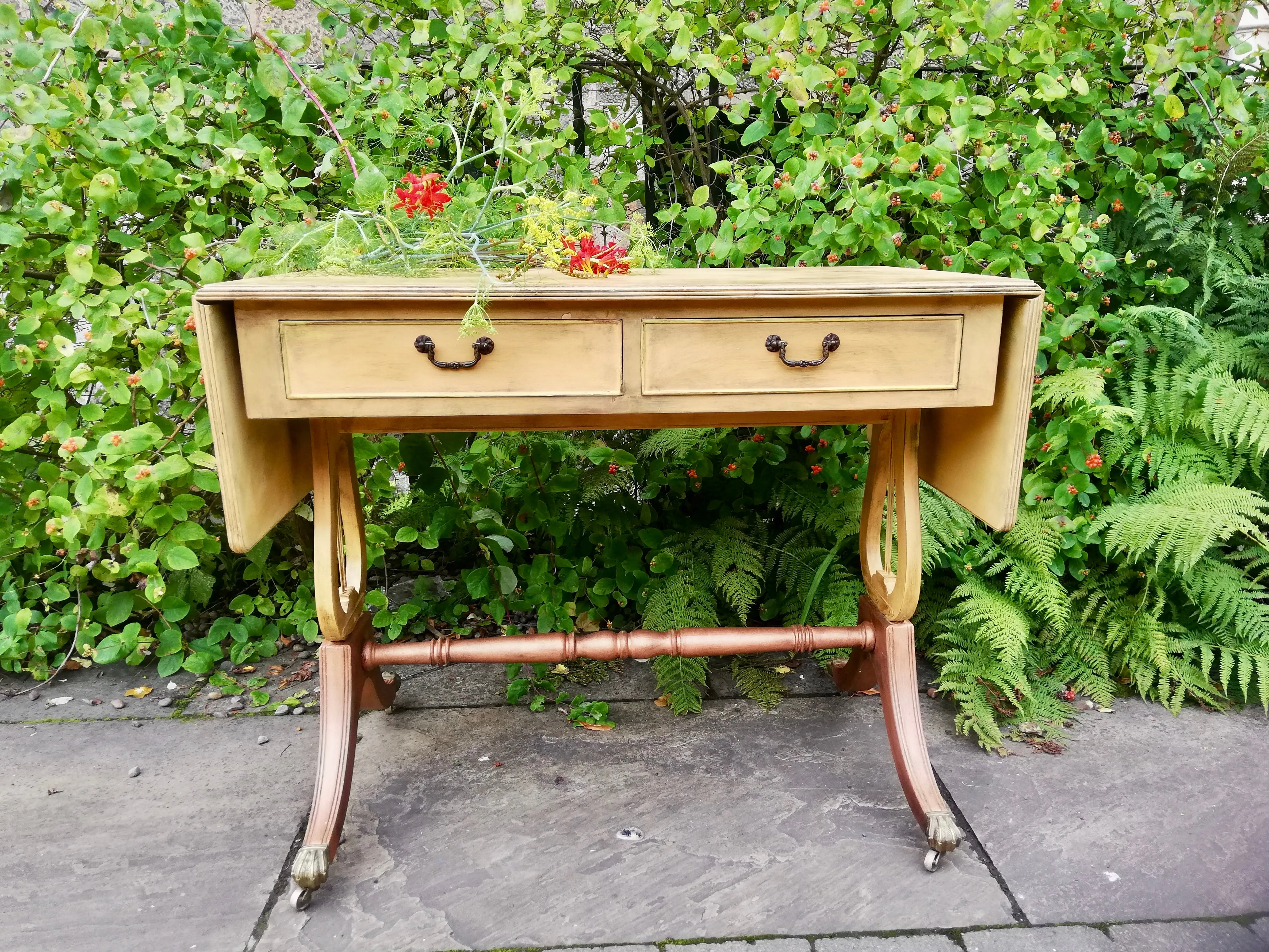 Vintage painted Writing Desk