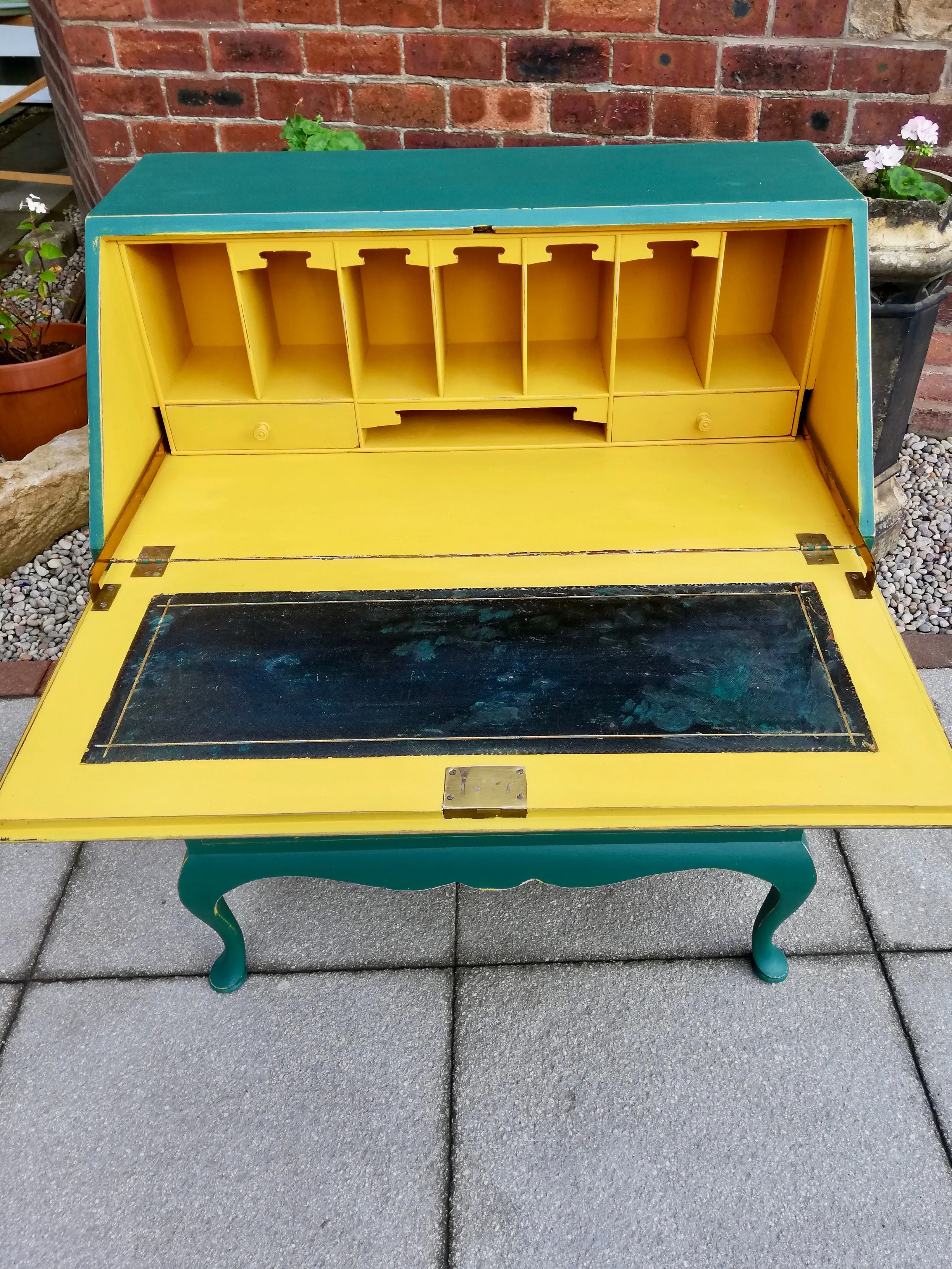 Vintage writing bureau available for  painting your choice of colour