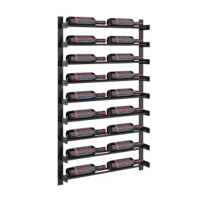 VintageView Evolution Wine Wall 45″ 2C Wall Mounted Wine Rack System (18 to 54 bottles)