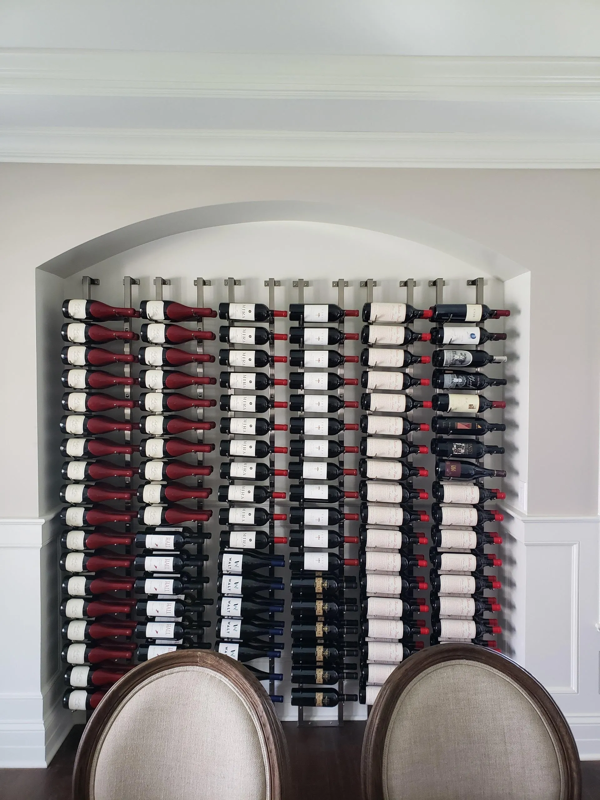 VintageView W Series Wine Rack Frame 2-inch Standoff Bracket (floor-to-ceiling wine rack component)