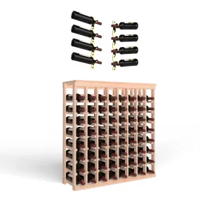 Wine Room Essentials Bundle - 64 Bottle Tabletop x Helix Wine Rack in Golden Bronze Metal