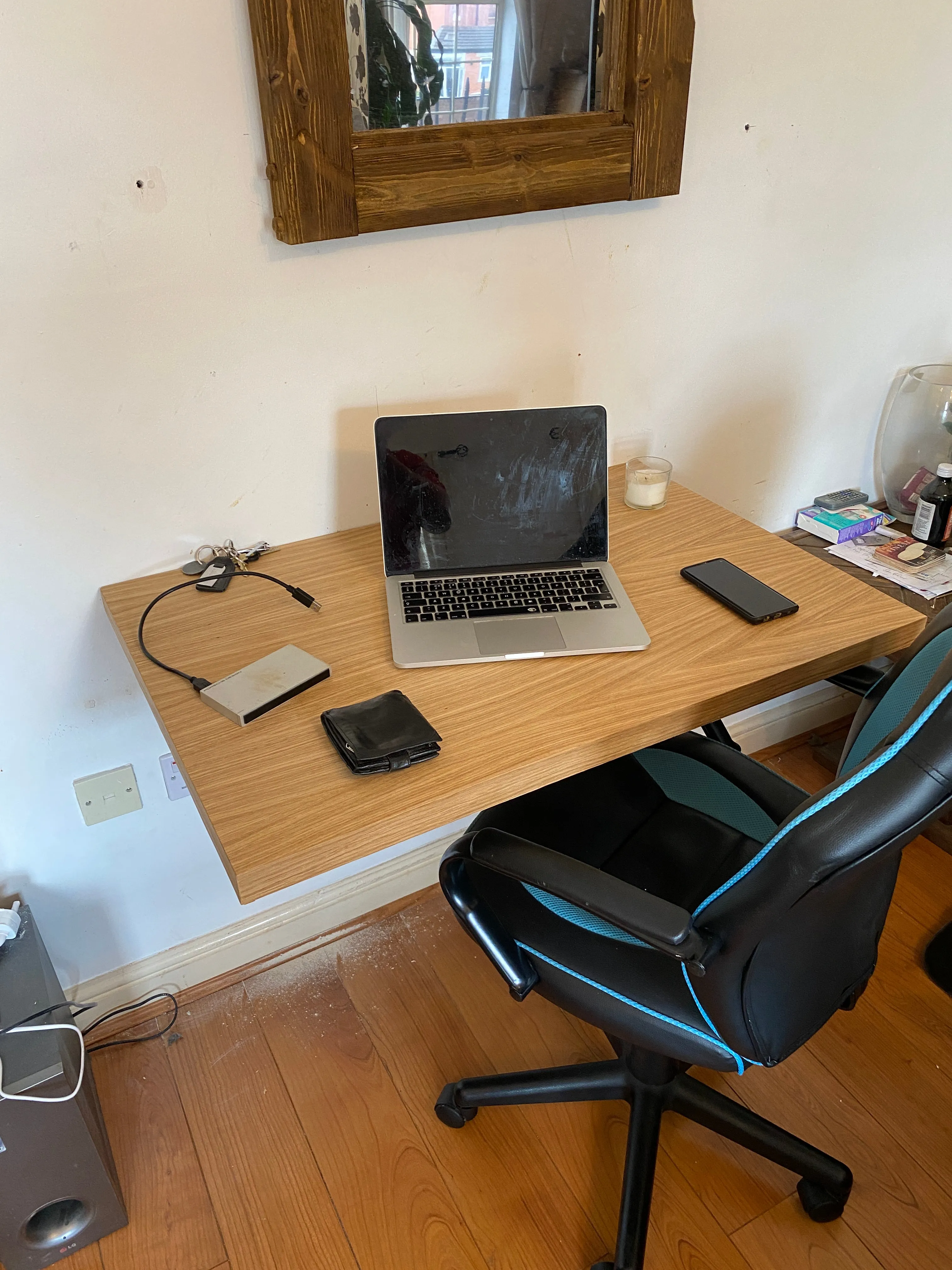 Work from home desk the ultimate space saver