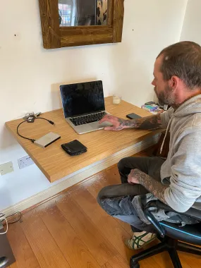 Work from home desk the ultimate space saver