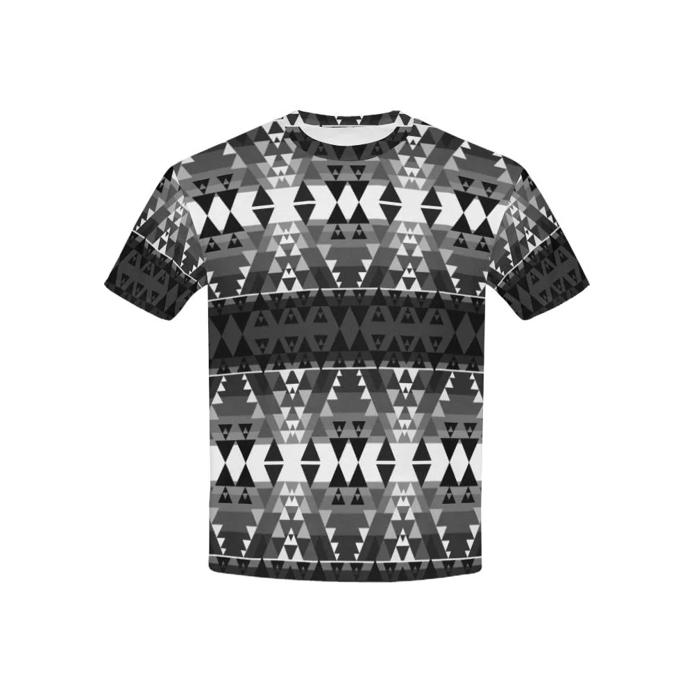 Writing on Stone Black and White T-shirt for Kid (USA Size)