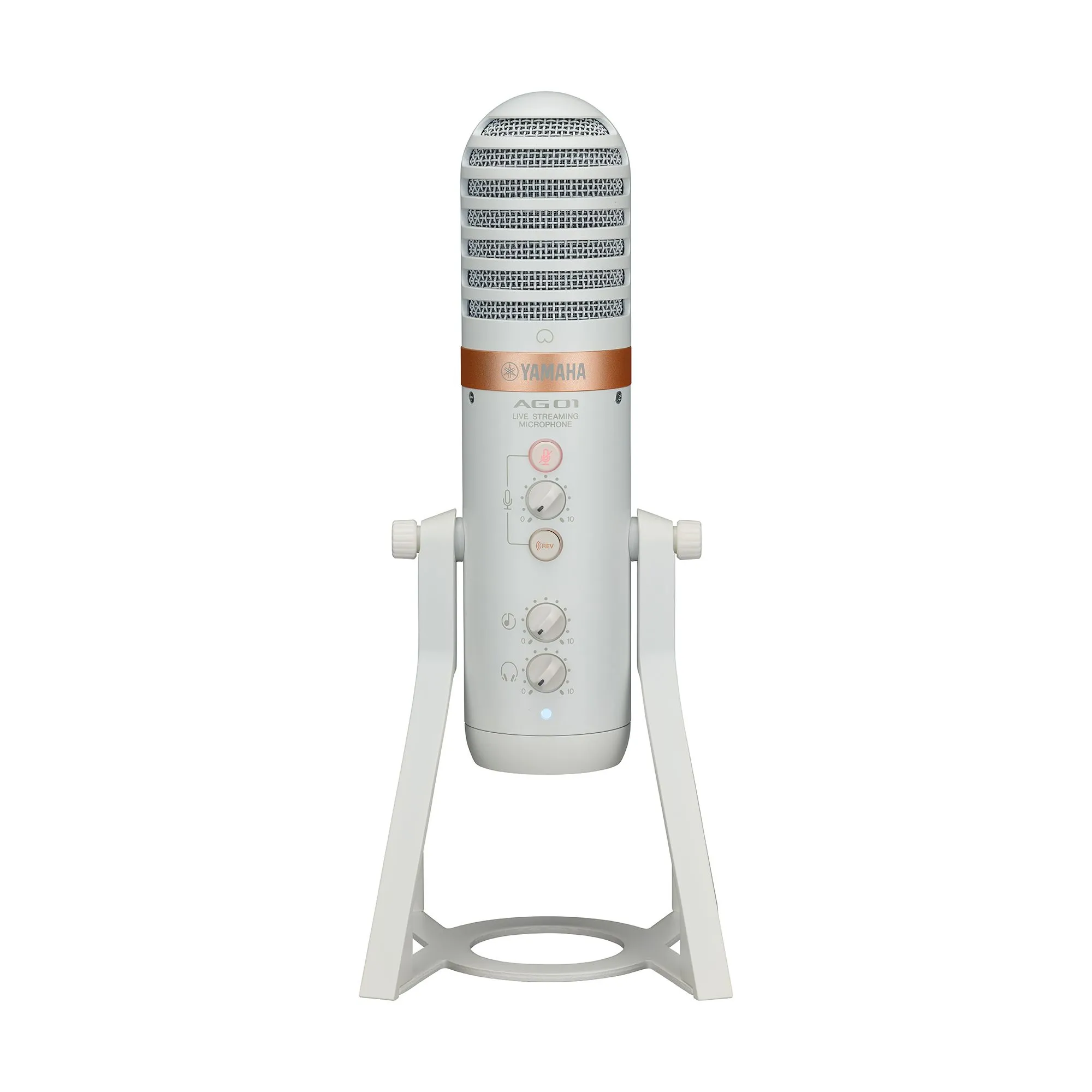 Yamaha AG01W Live Streaming Microphone/Interface in White