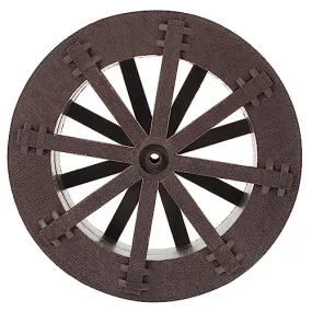 Yardwe Fountain Water Wheel Waterfall Decor Jewelry Accessories Fish Tank Decoration Simulation Wheel Model Fish Tank Fountain Wheel Water Fountain Part Miniature Plastic Fall Brown